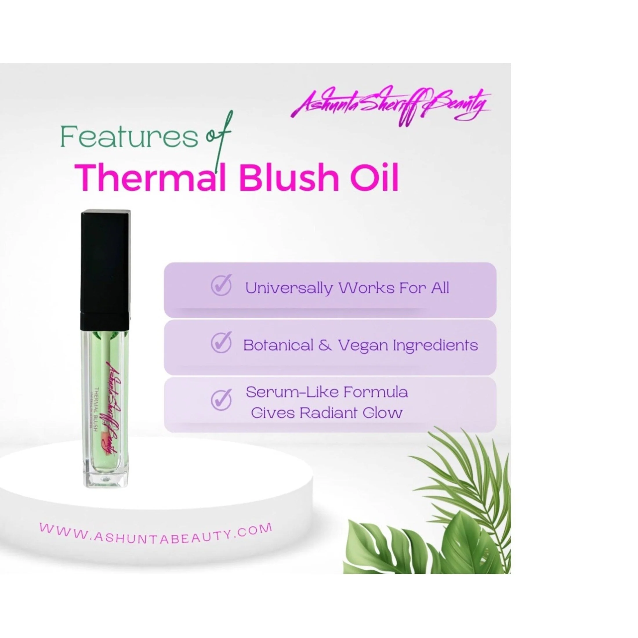 Ashunta Sheriff Beauty Thermal Blush Oil Serum - Image 11