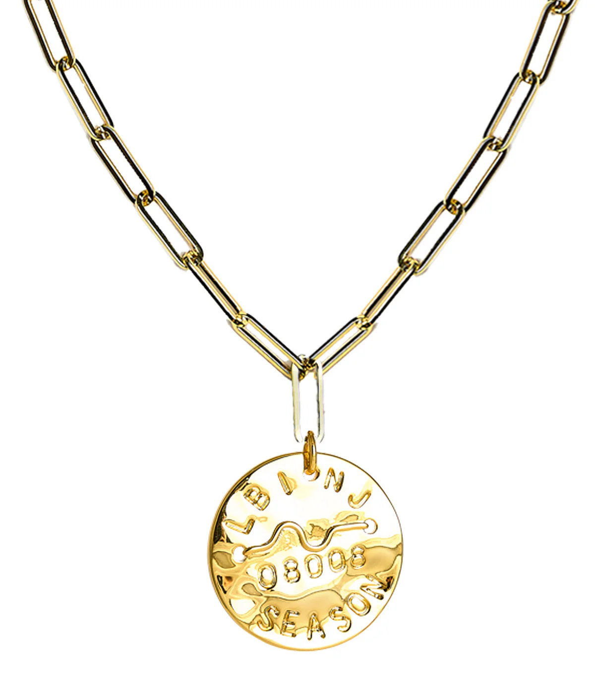 Beach Tag Charm Necklace – 18k Gold Plated - Image 38