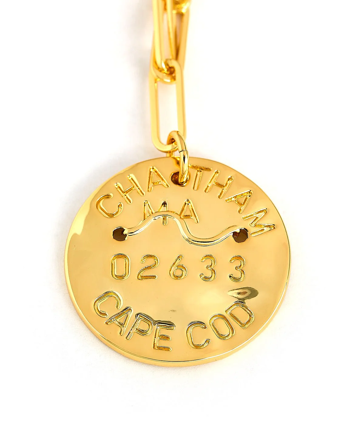 Beach Tag Charm Necklace – 18k Gold Plated - Image 55