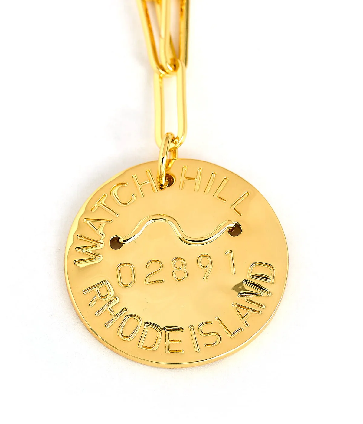 Beach Tag Charm Necklace – 18k Gold Plated - Image 83