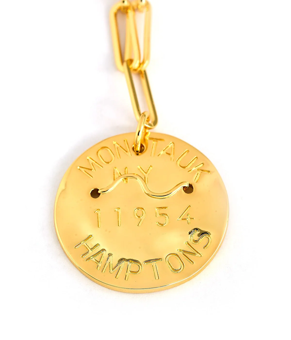 Beach Tag Charm Necklace – 18k Gold Plated - Image 85