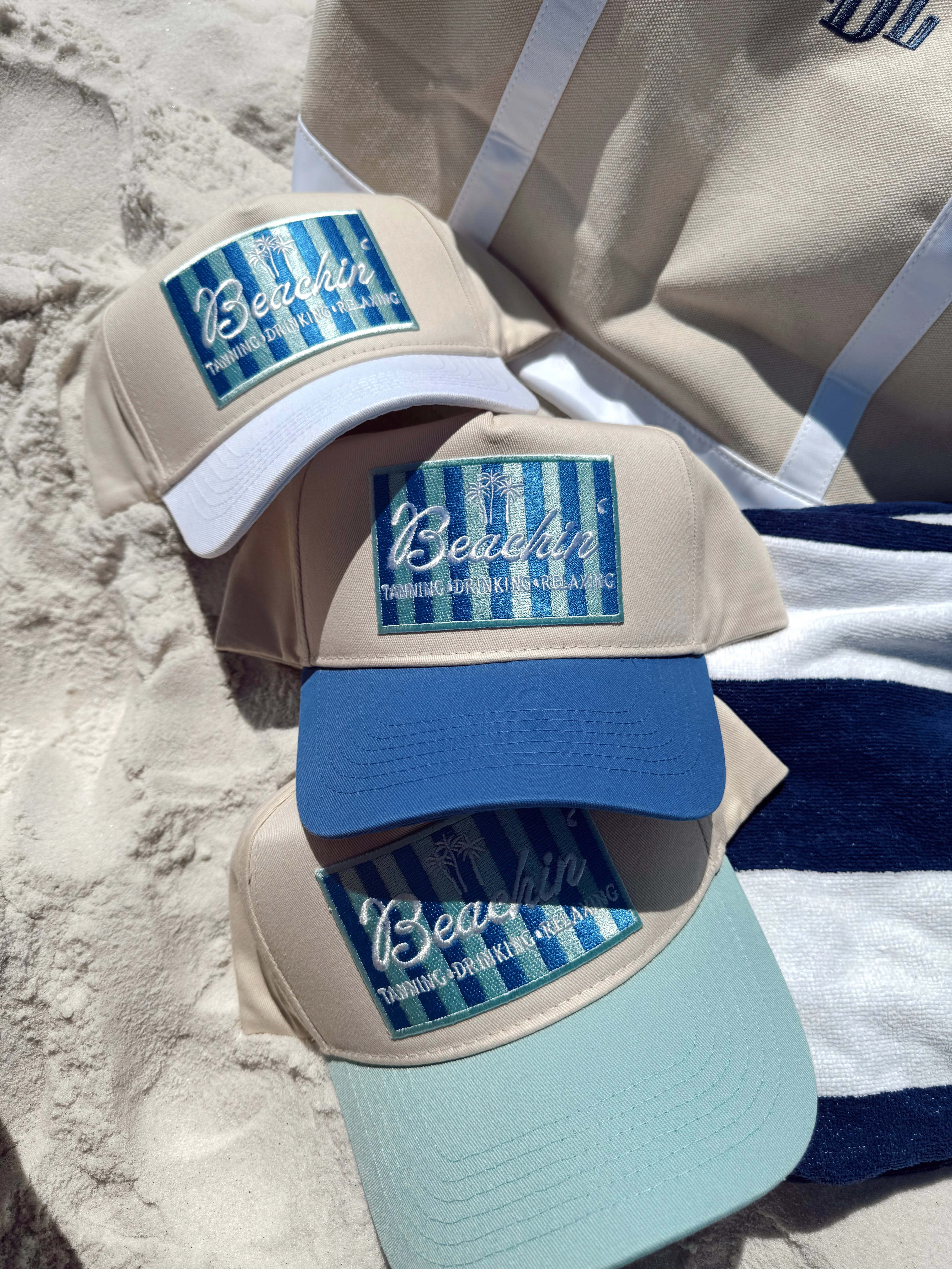 Beachin' - Vintage Trucker Hat - Image 16