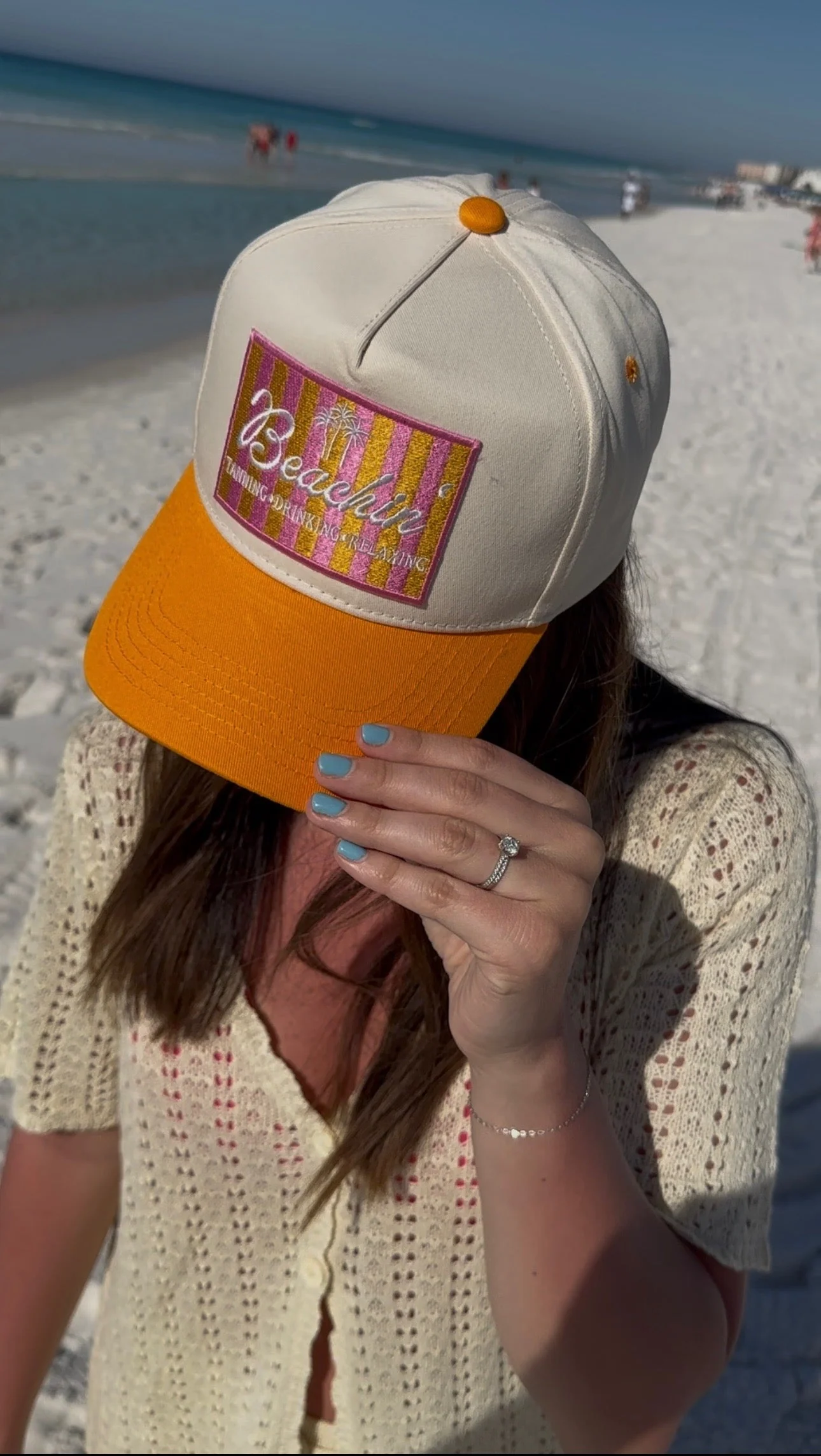 Beachin' - Vintage Trucker Hat - Image 18