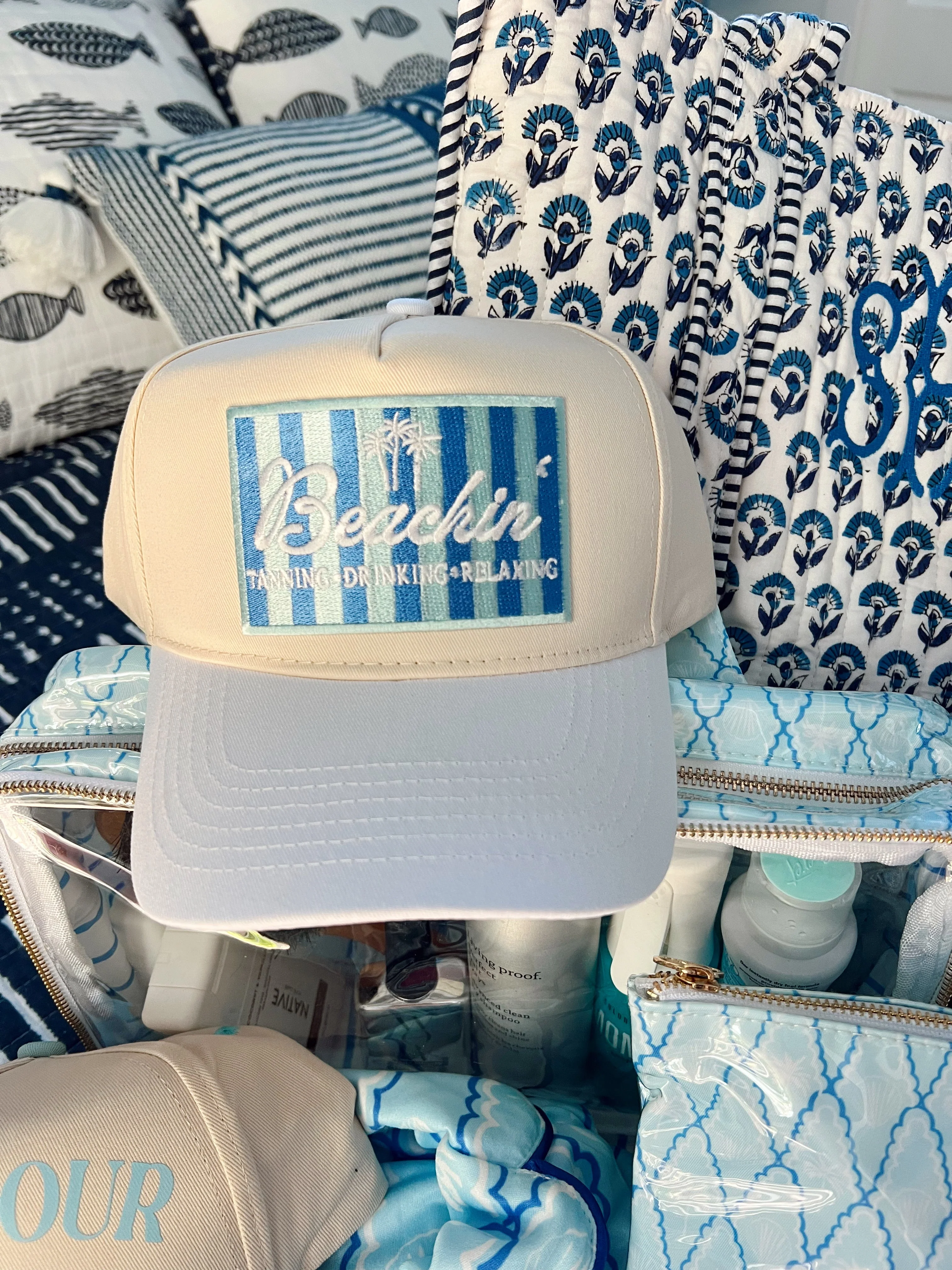Beachin' - Vintage Trucker Hat - Image 20
