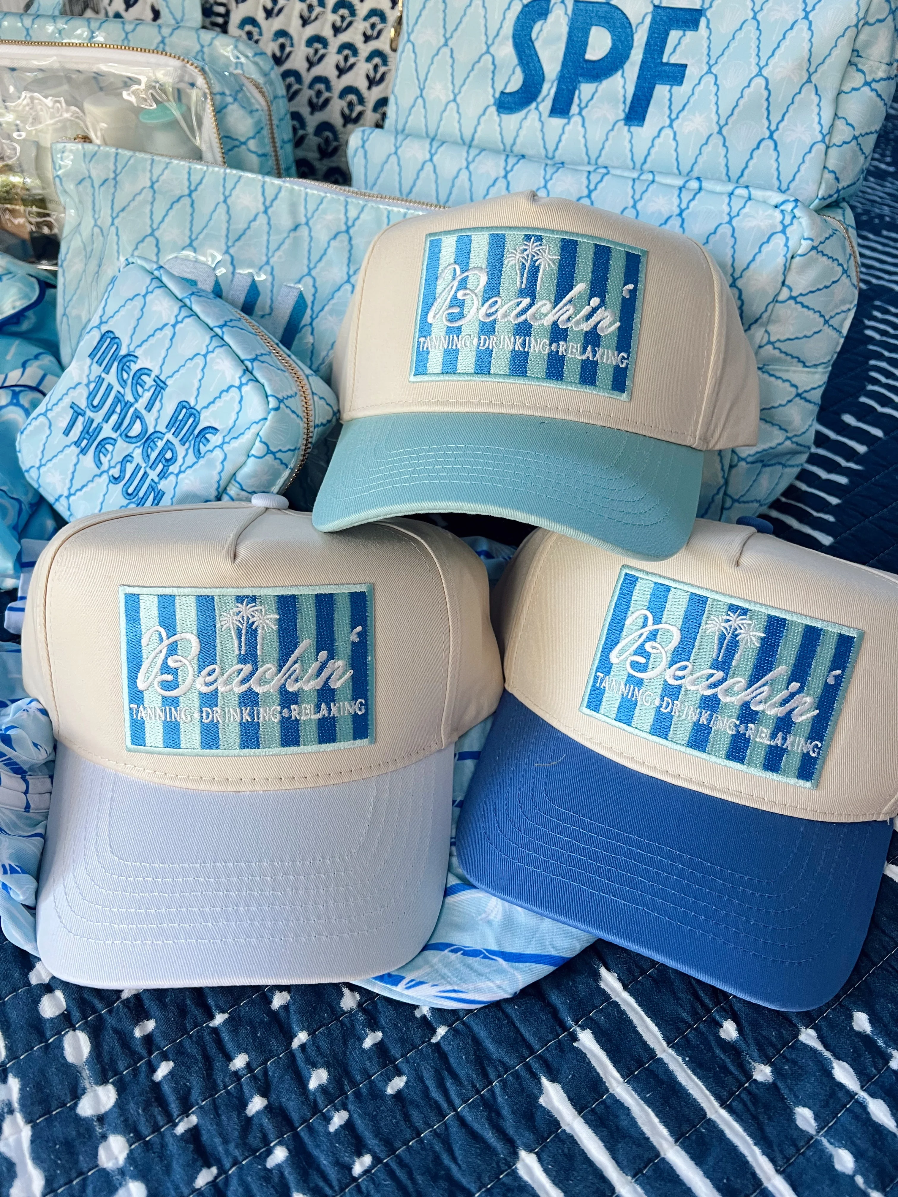 Beachin' - Vintage Trucker Hat - Image 21