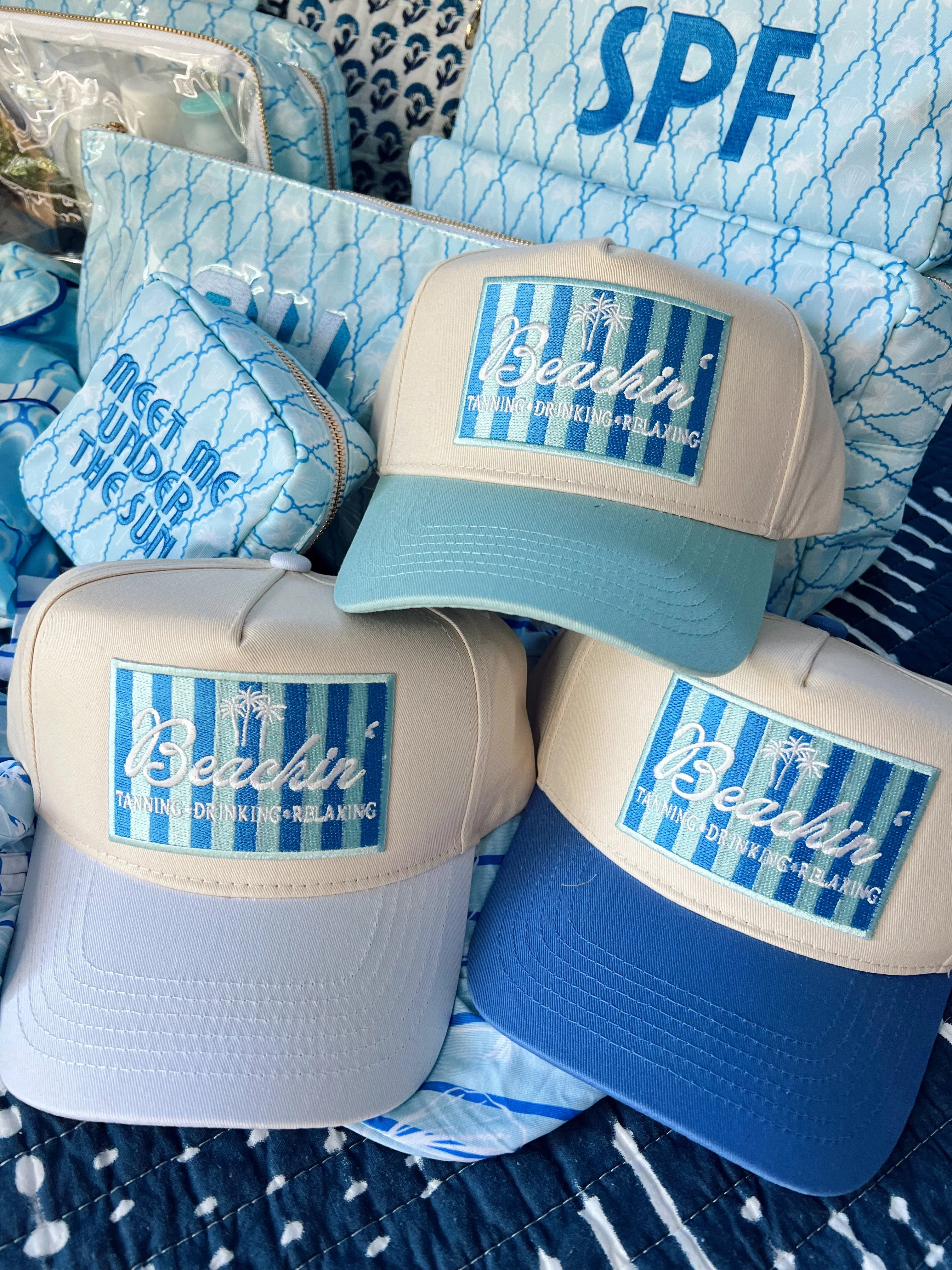 Beachin' - Vintage Trucker Hat - Image 22