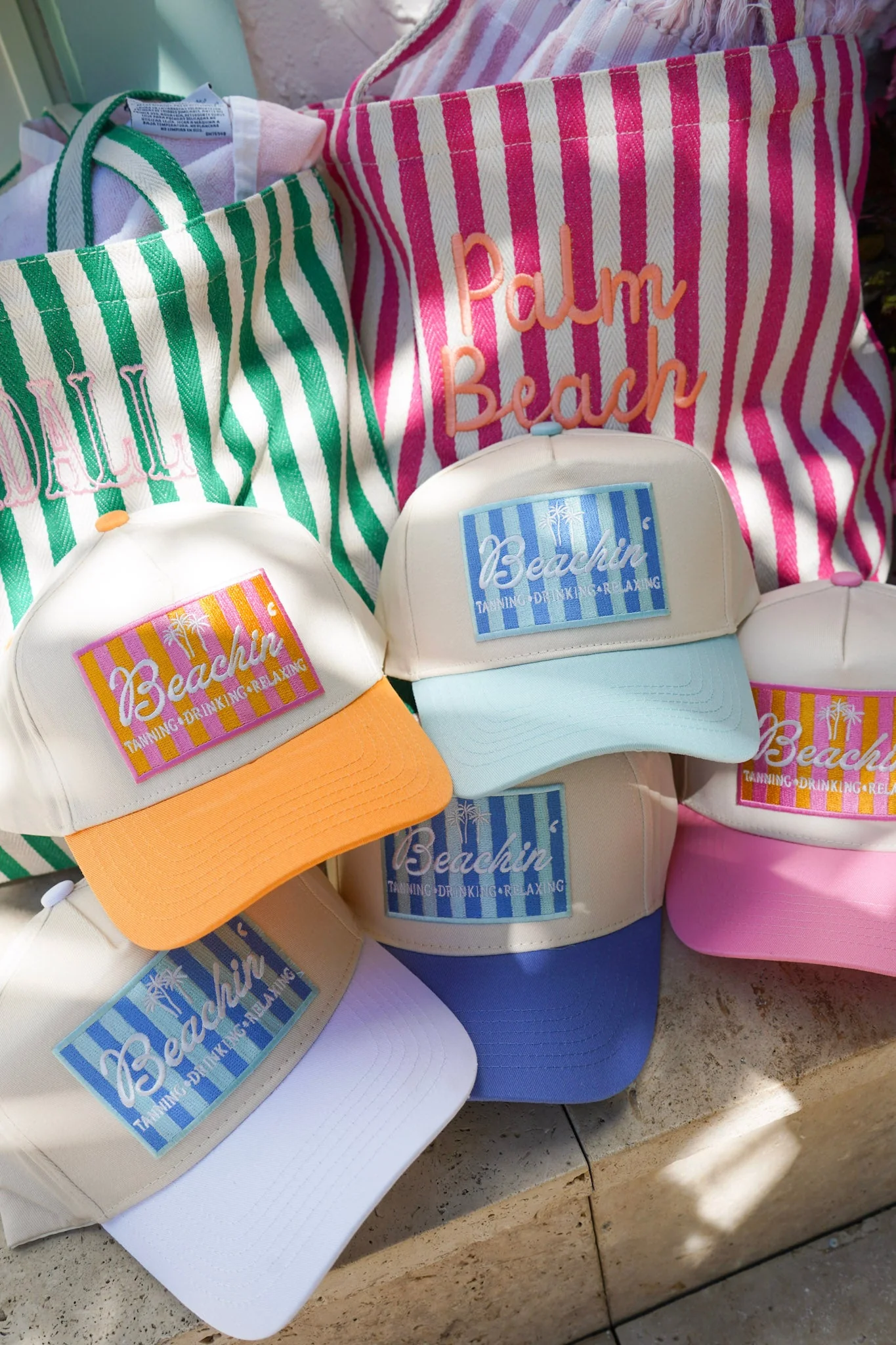 Beachin' - Vintage Trucker Hat - Image 5