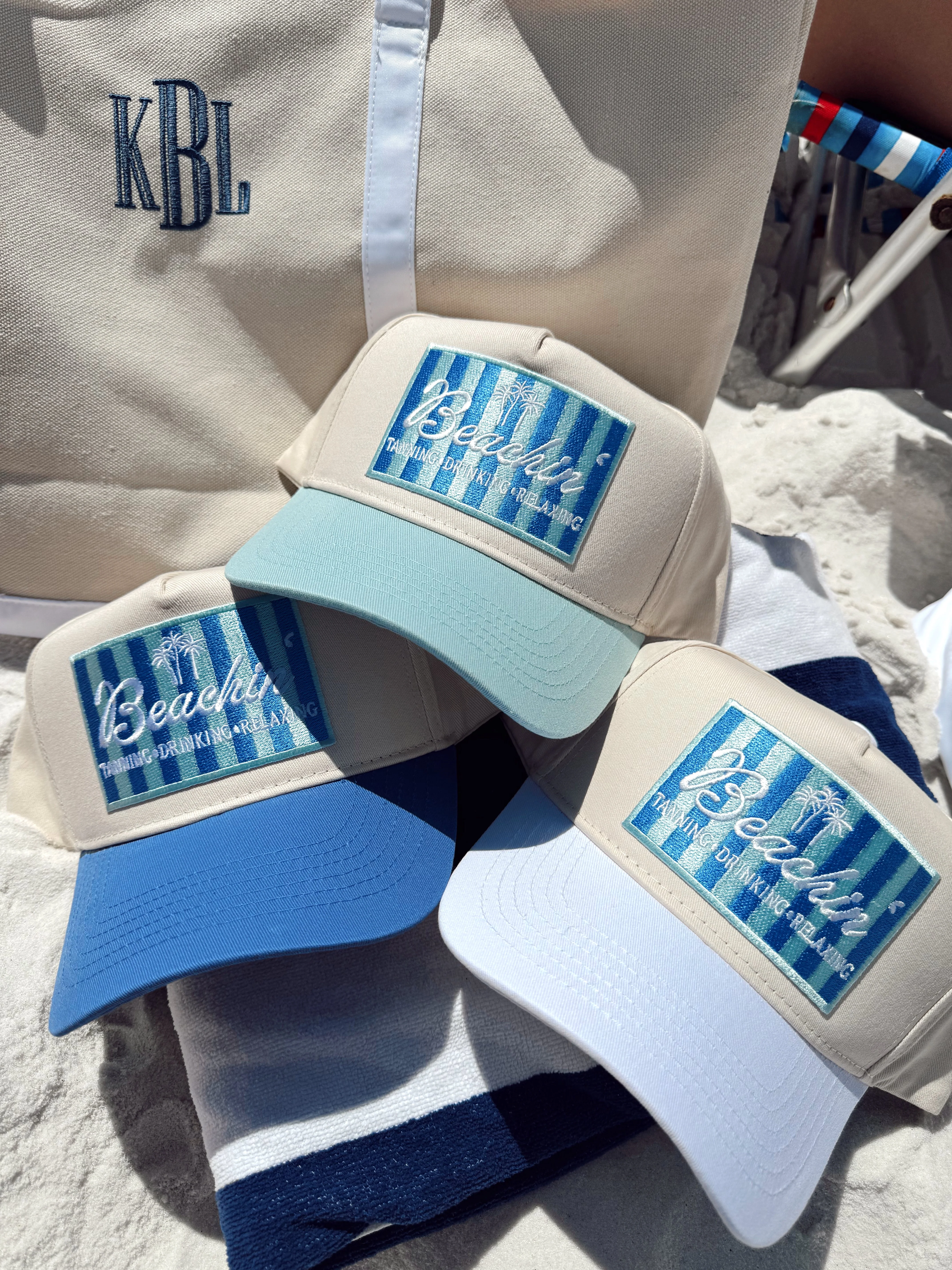 Beachin' - Vintage Trucker Hat - Image 8