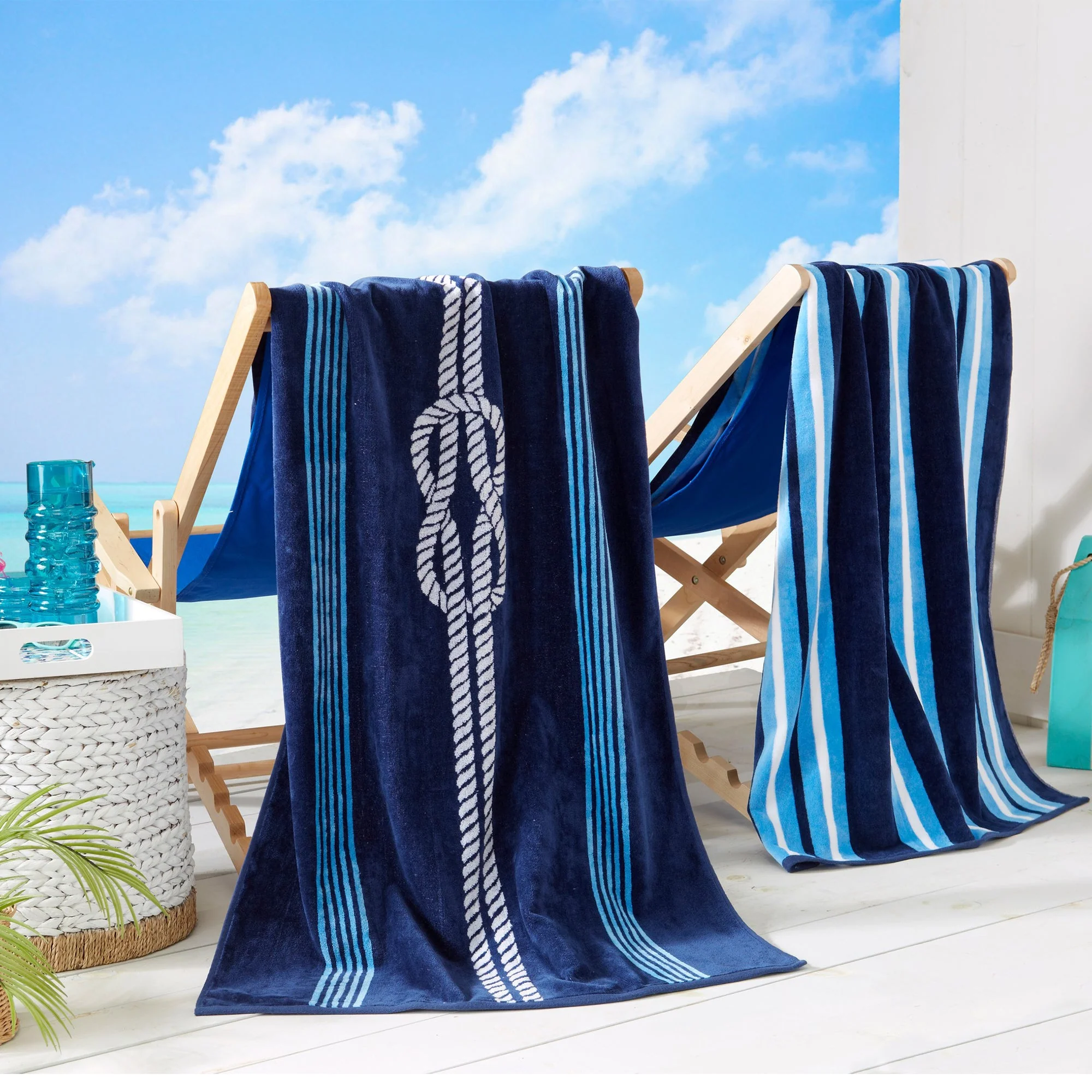 Cotton Velour Beach Towel - Maui Collection - Image 25