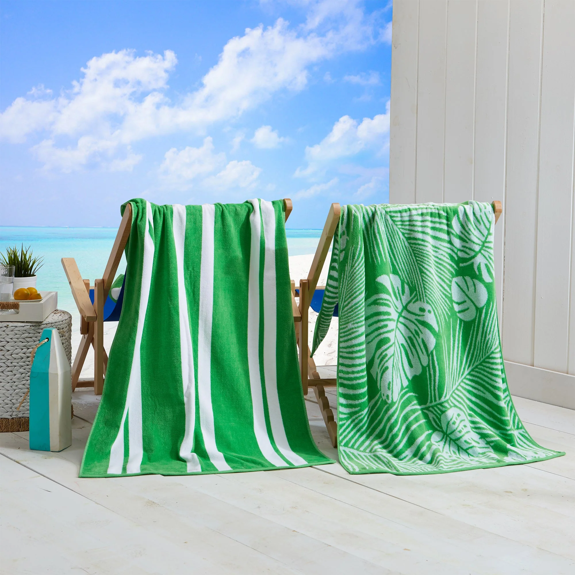 Cotton Velour Beach Towel - Maui Collection - Image 33