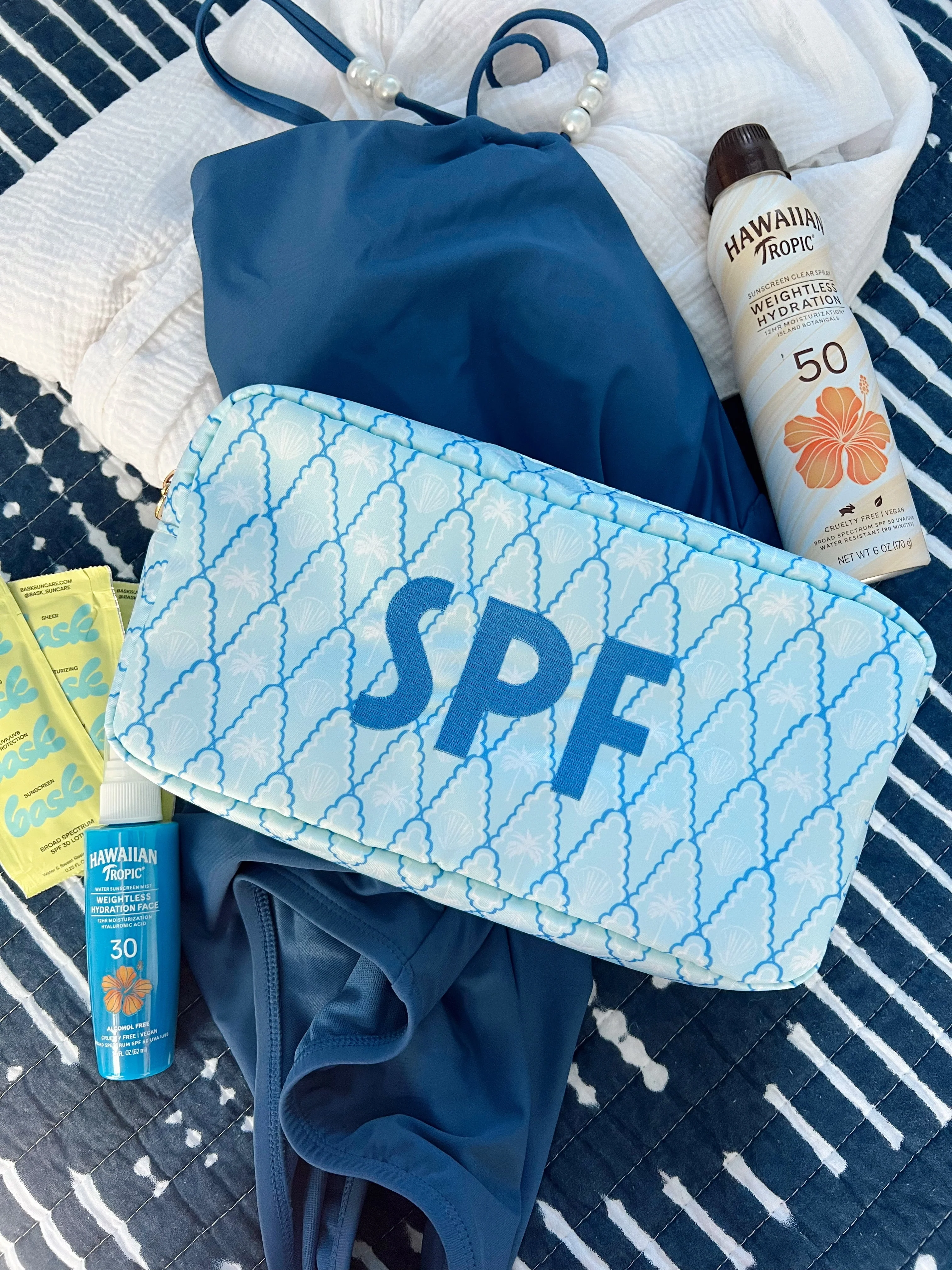SPF - Blue Palms Large Bag - Image 3