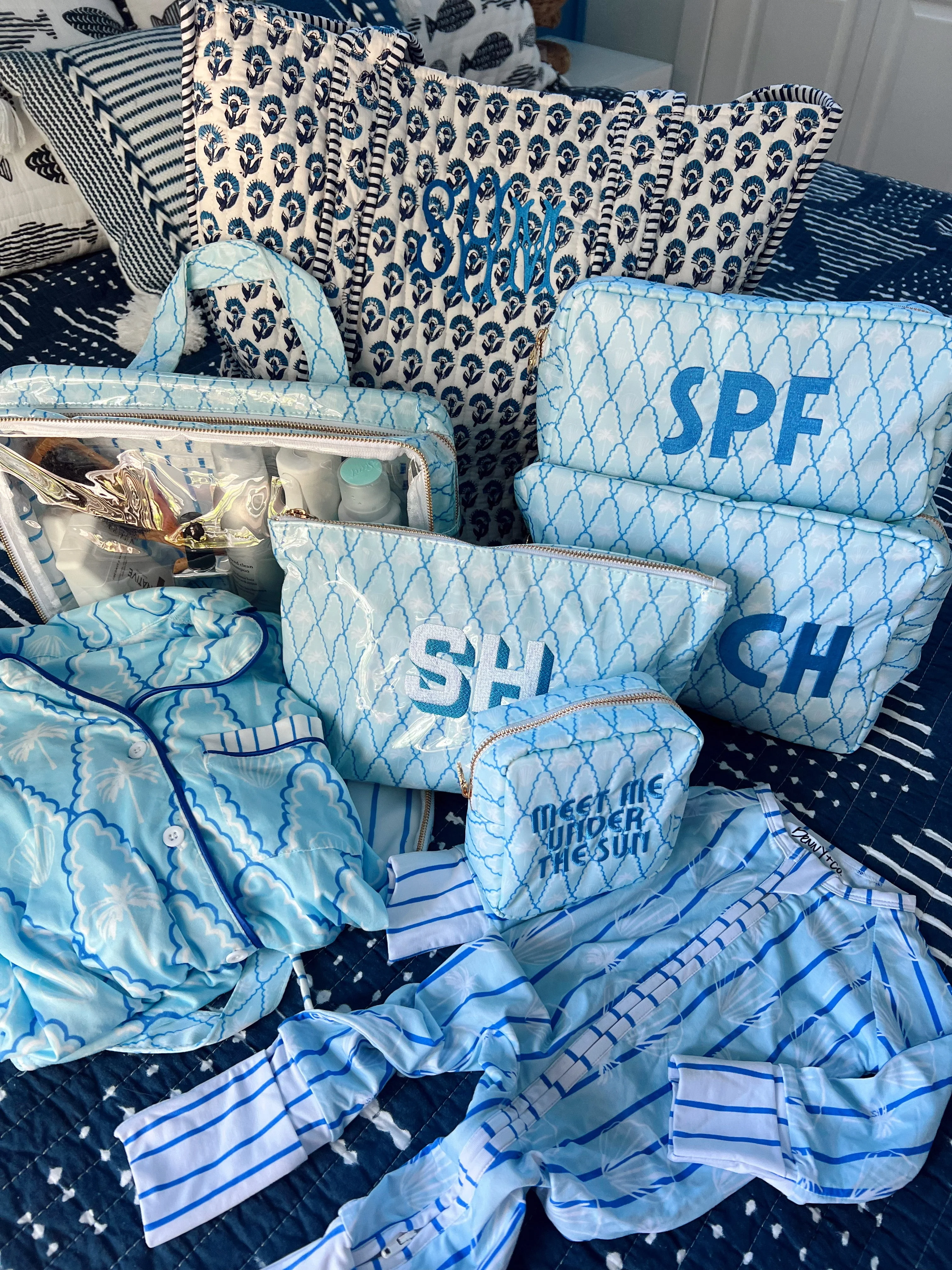 SPF - Blue Palms Large Bag - Image 5